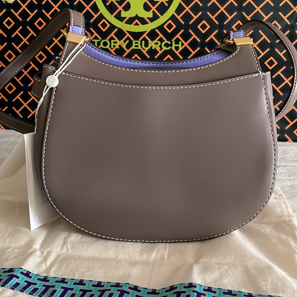 New, lee radziwill suede frame small saddlebag  (clam shell color) - Picture 12 of 17